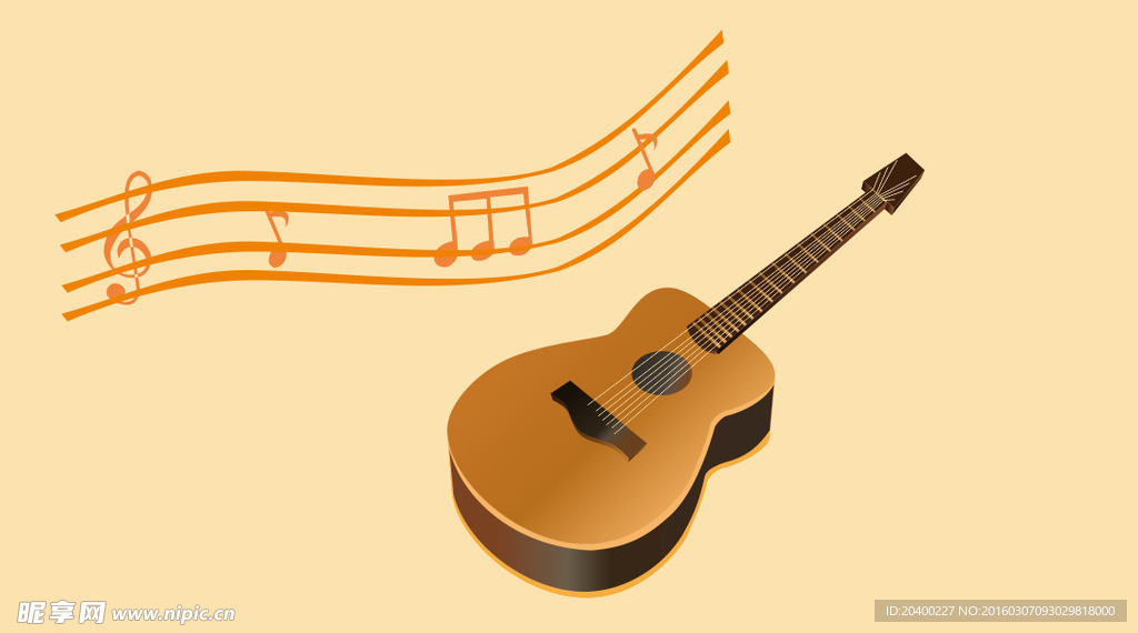 吉他矢量图