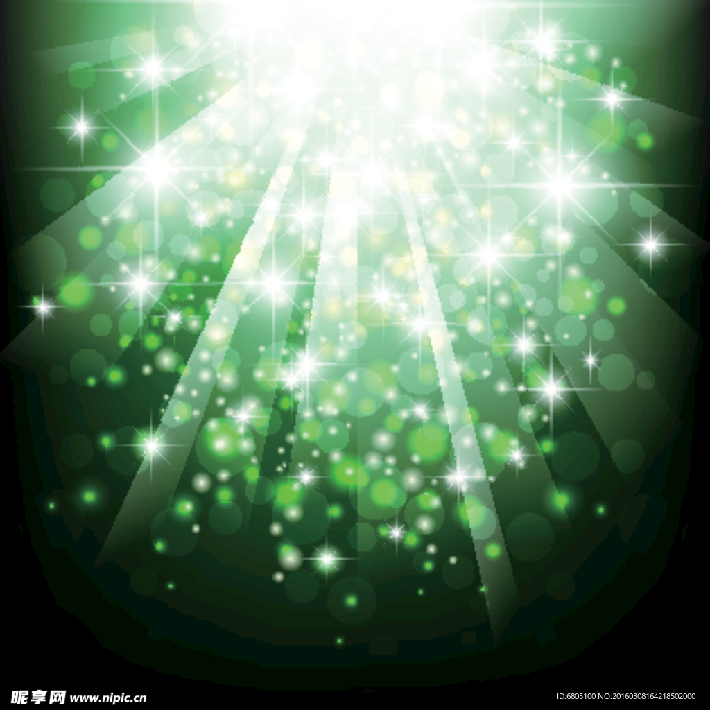 矢量蓝色光效光芒背景底纹