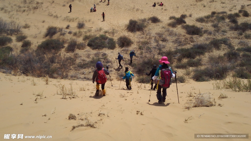 库布齐沙漠徒步