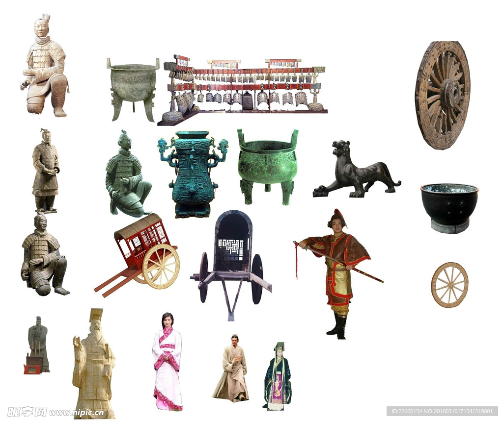 古建素材古人车马