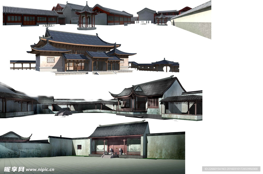 古建psd分层素材