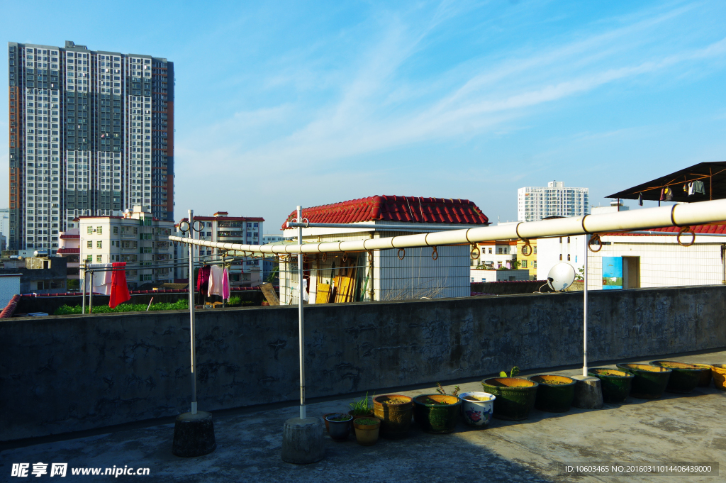 俯视楼群 楼顶风光