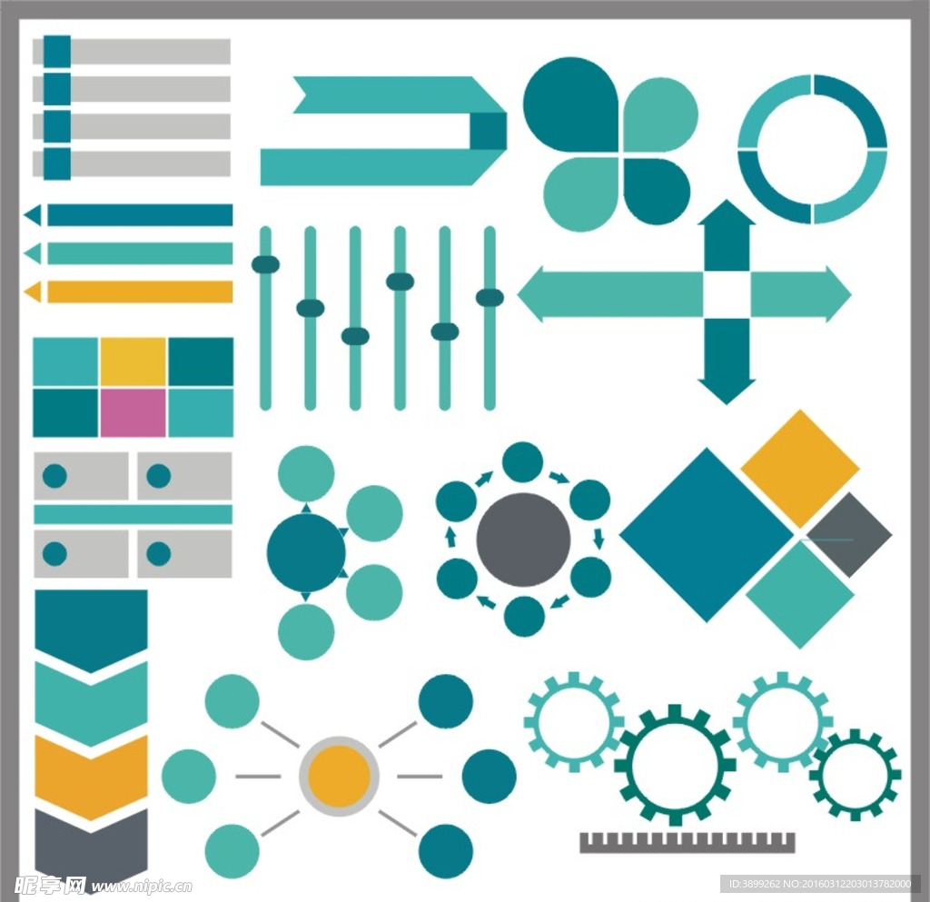 各种分类组合图形