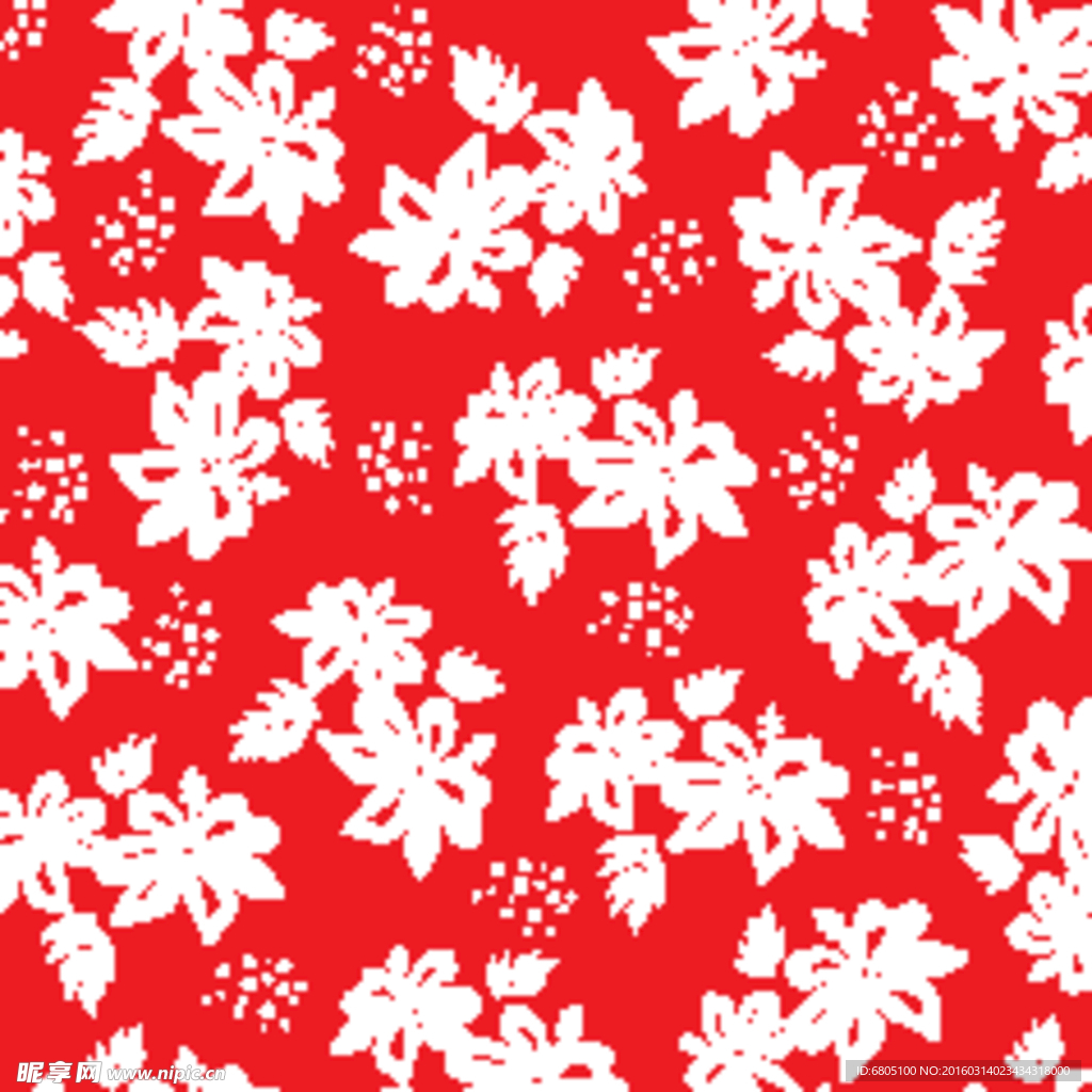 矢量循环花纹背景底纹