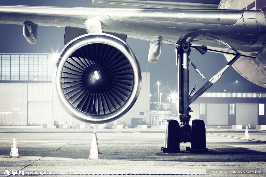 飞机局部特写