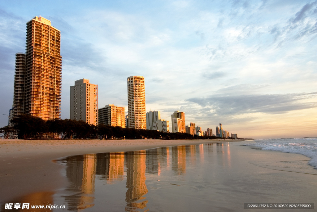 海边的高楼大厦