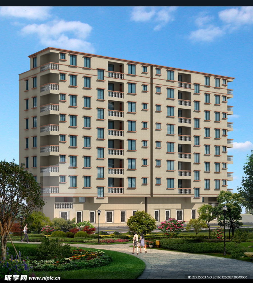 住宅楼房建筑效果图