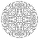 12款黑白复古花纹矢量素材