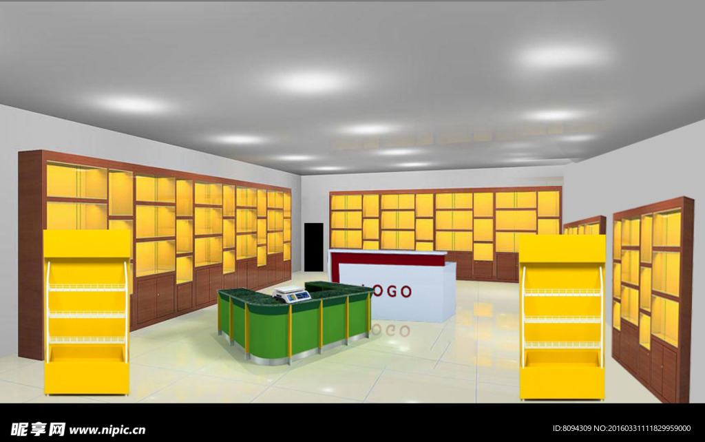 土特产店铺装修效果图