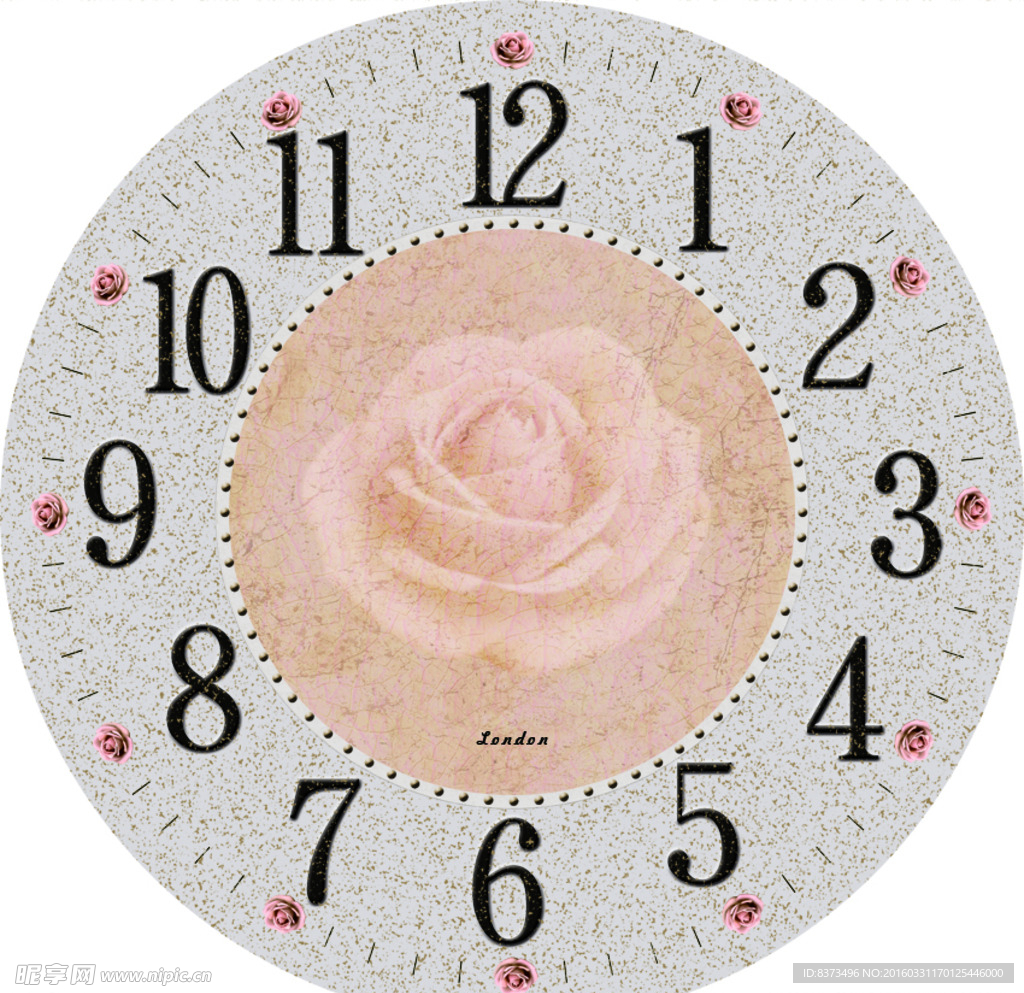 玫瑰钟面