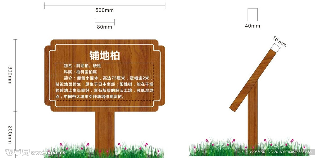 植被介绍牌