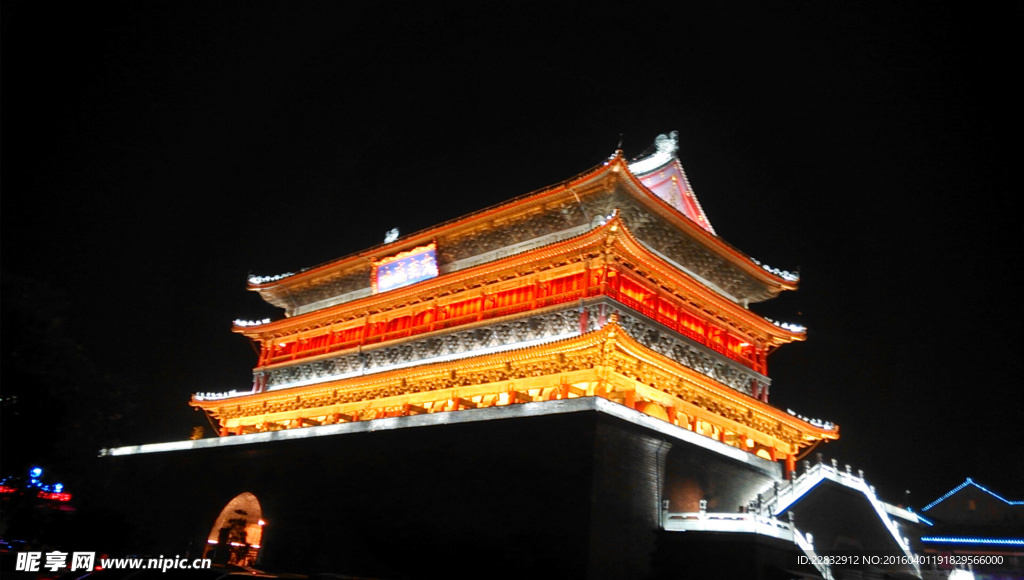 西安鼓楼夜景