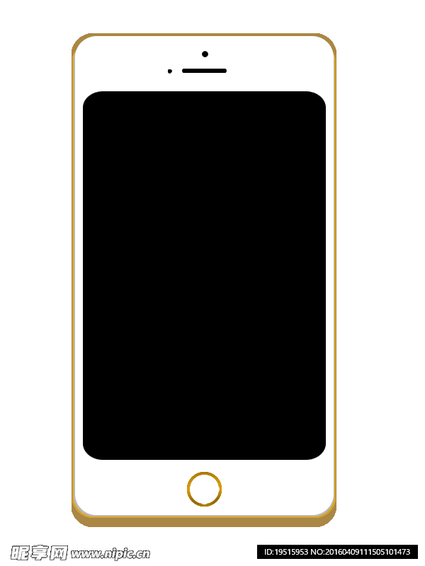 透明背景苹果手机矢量图