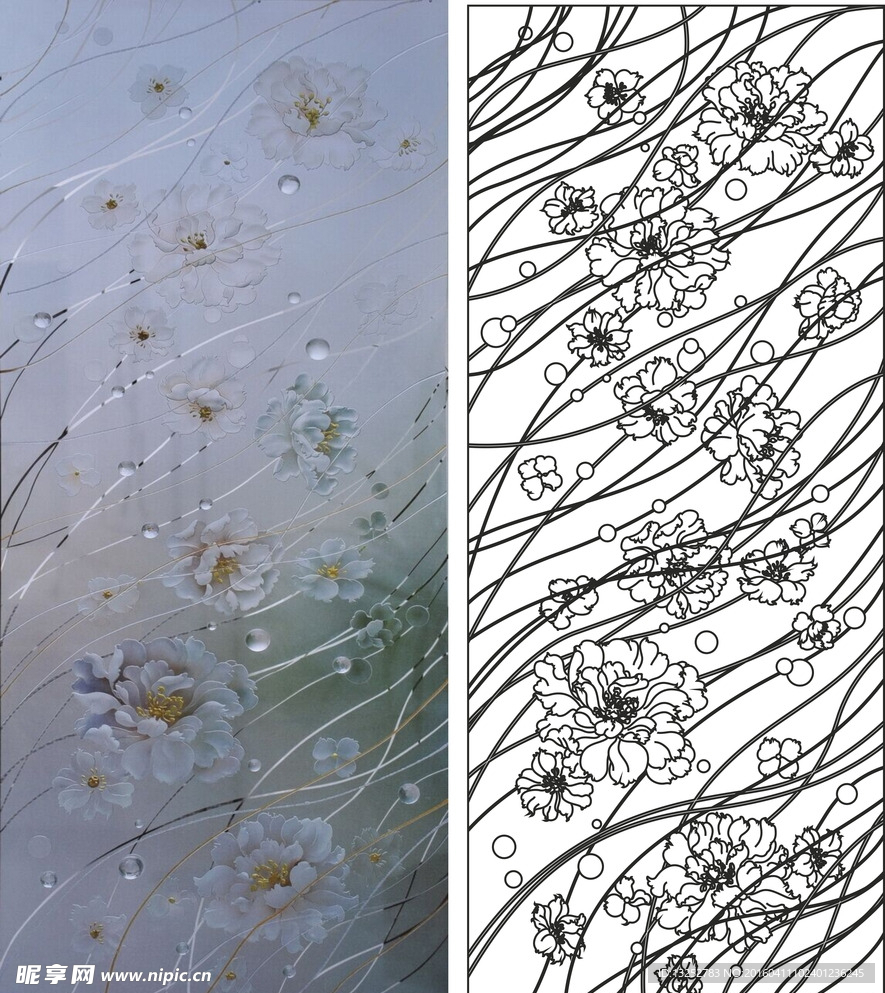 连翘花 艺术玻璃