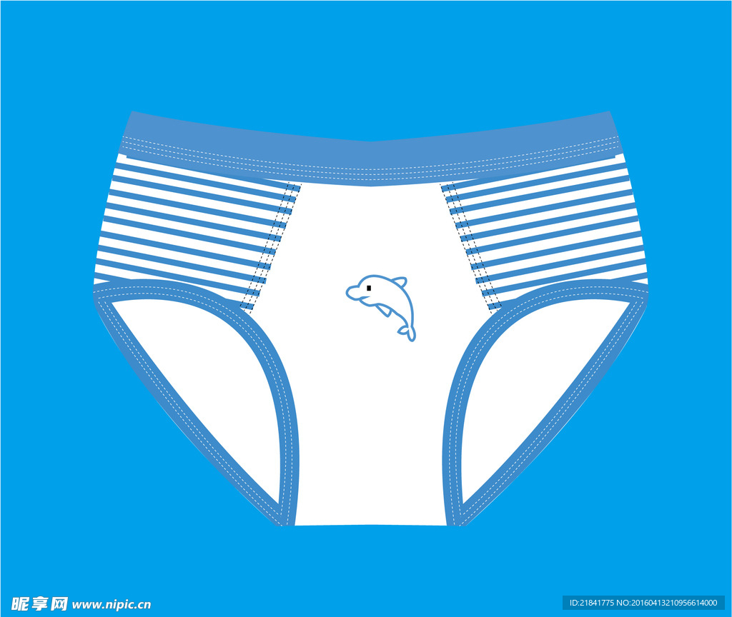 儿童内裤设计 海豚可爱童裤