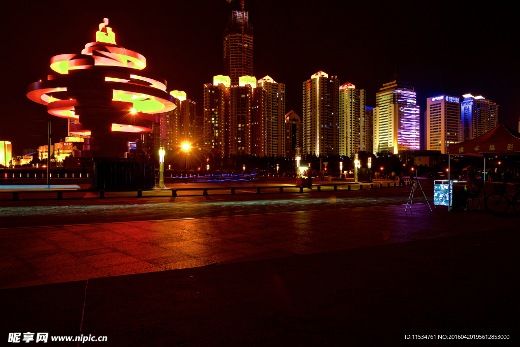 青岛五一广场夜景