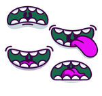 4款卡通嘴部设计