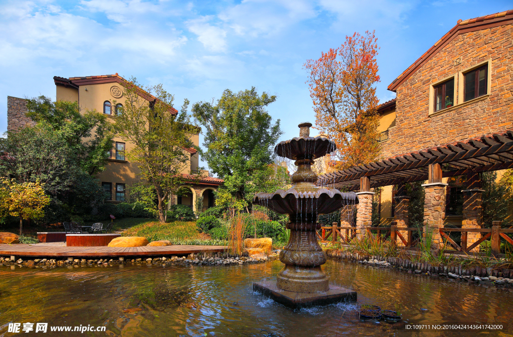 别墅水景园林景观