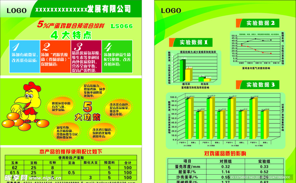 复合饲料宣传单
