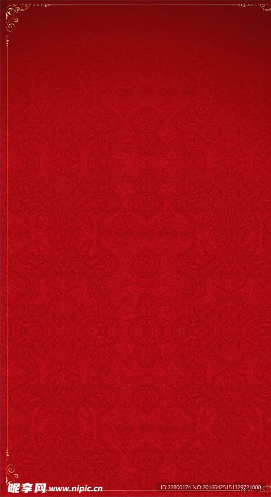 高档红色传统底纹