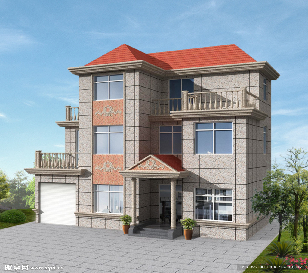 欧式别墅效果图