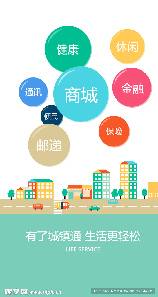 城镇通APP引导页面