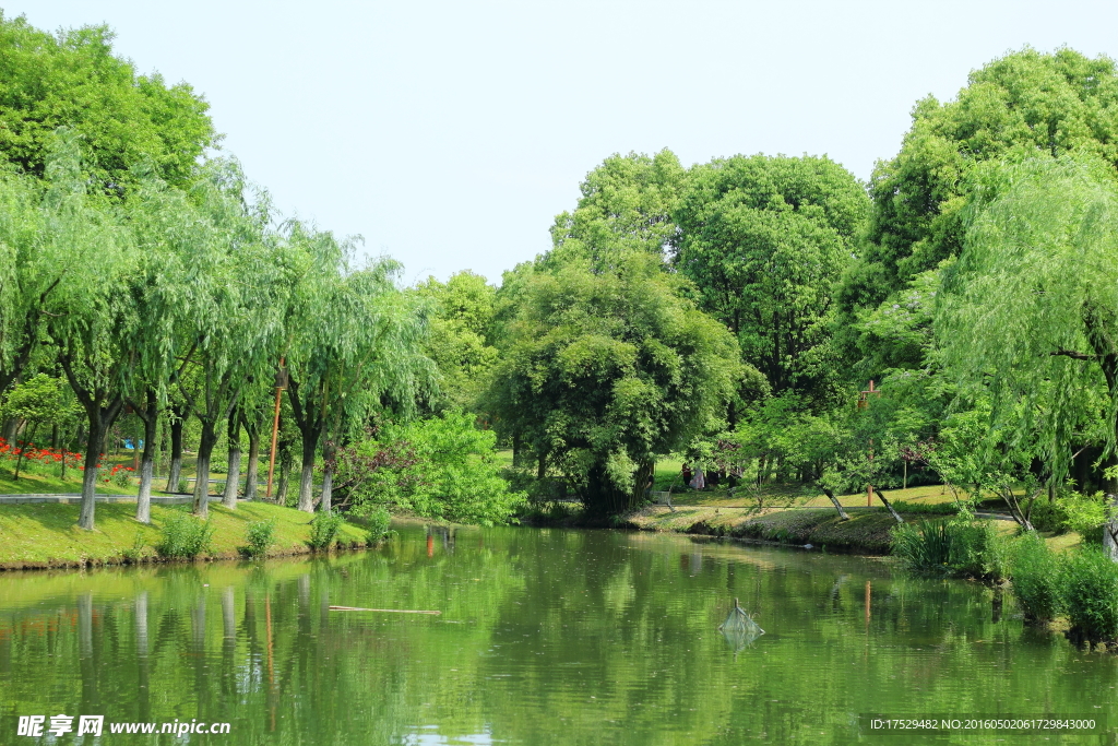 杭州市富阳区东吴公园风景