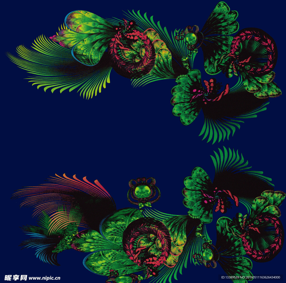 数码花型 新花型 设计 定位花