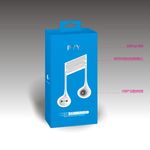 蓝色耳机包装盒展开图