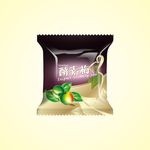 酵素梅食品袋展开图