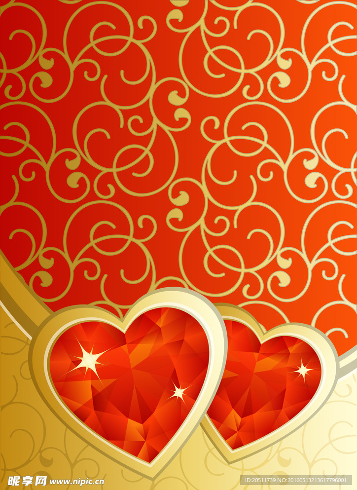 爱心背景