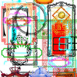 白酒包装设计框集