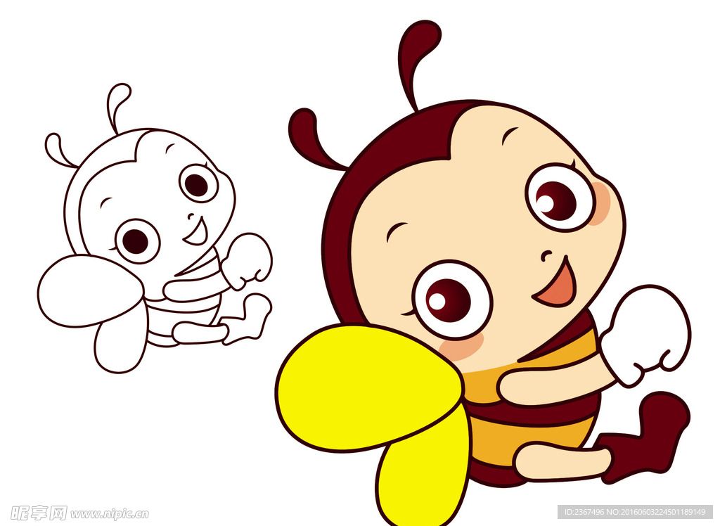 卡通小蜜蜂