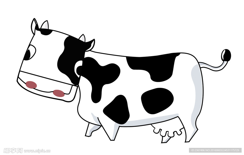 卡通奶牛