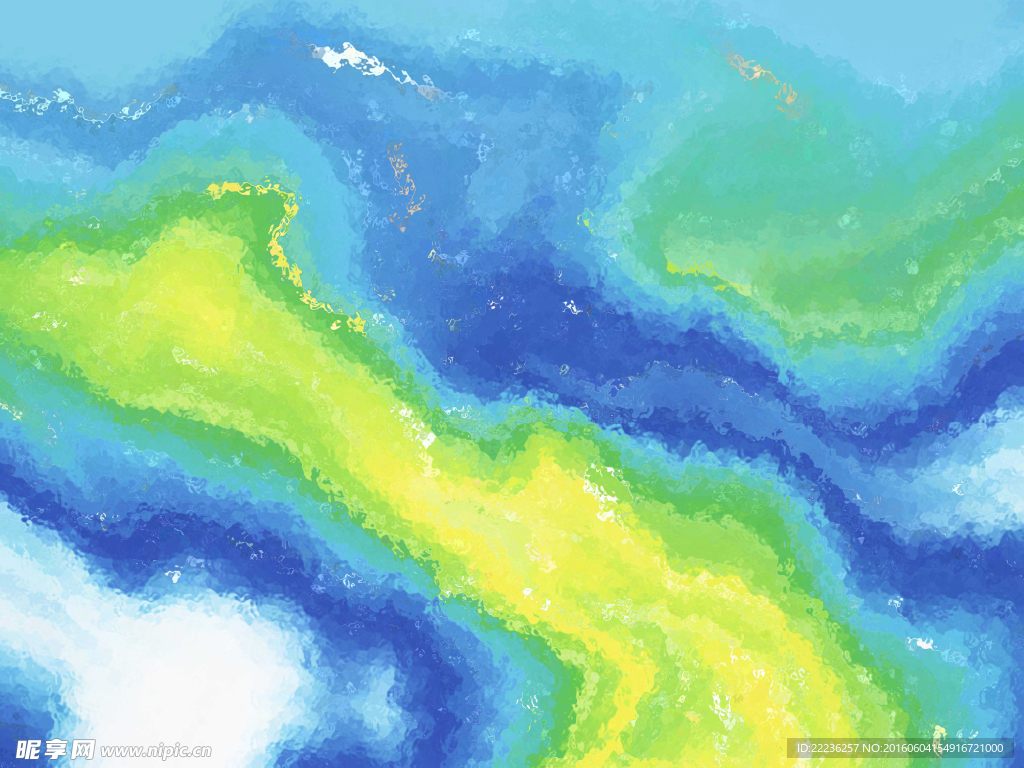梦幻色彩 抽象画