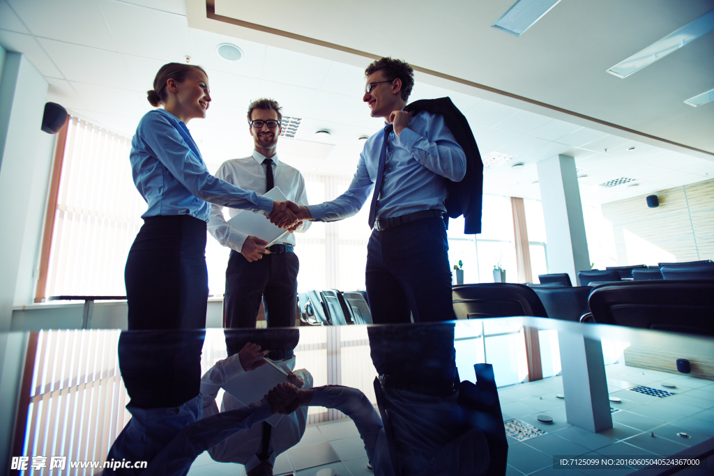 商务人士握手