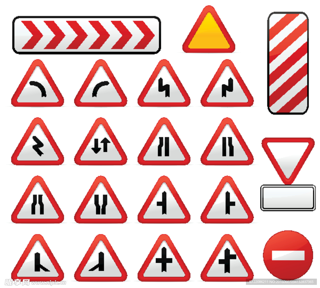 交通标示 路标 指示牌 箭头