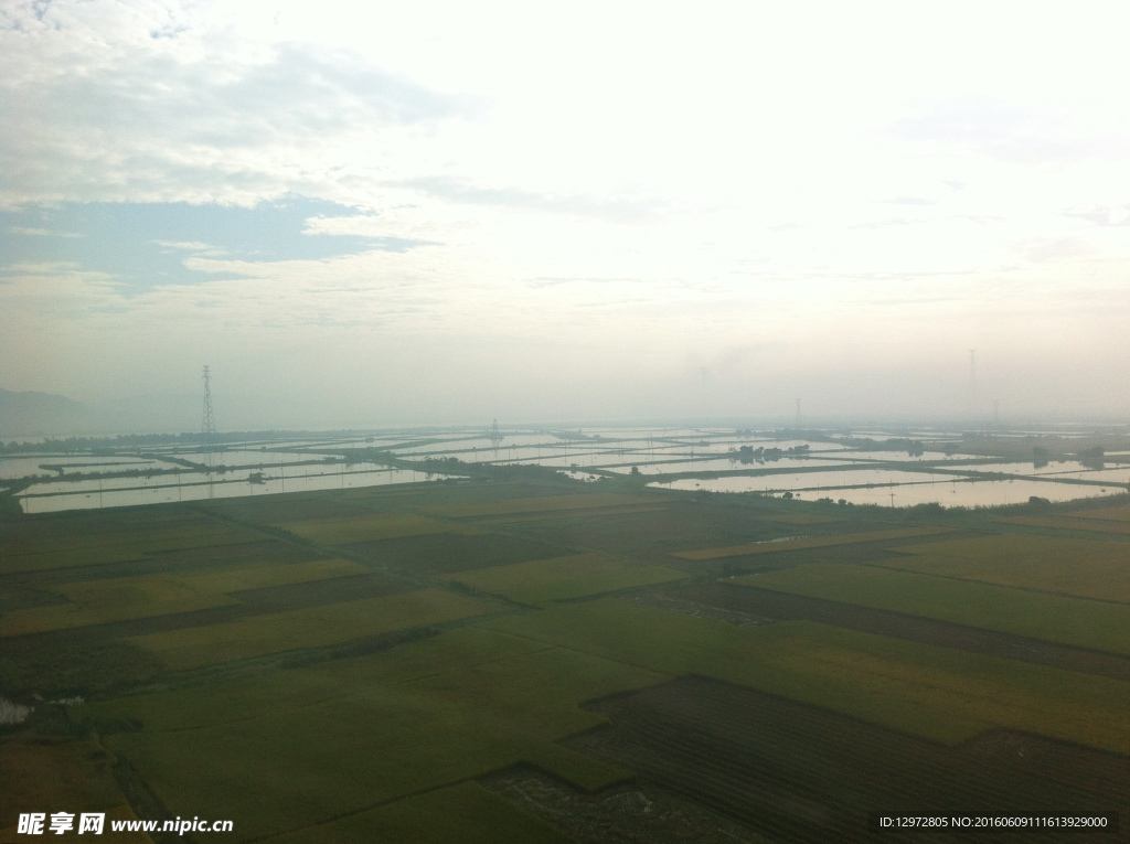 潮汕海边的田野