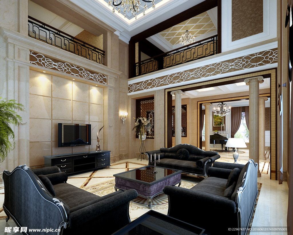 欧式室内效果图1