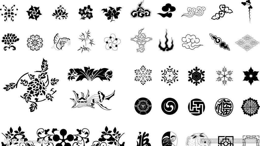 设计素材：中国传统元素矢量素材