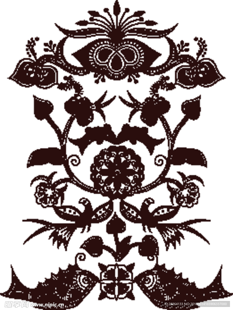 设计素材精美古典传统花纹矢量