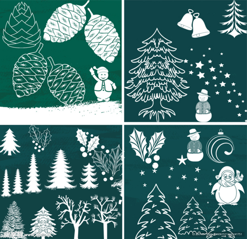 圣诞节装饰PS笔刷