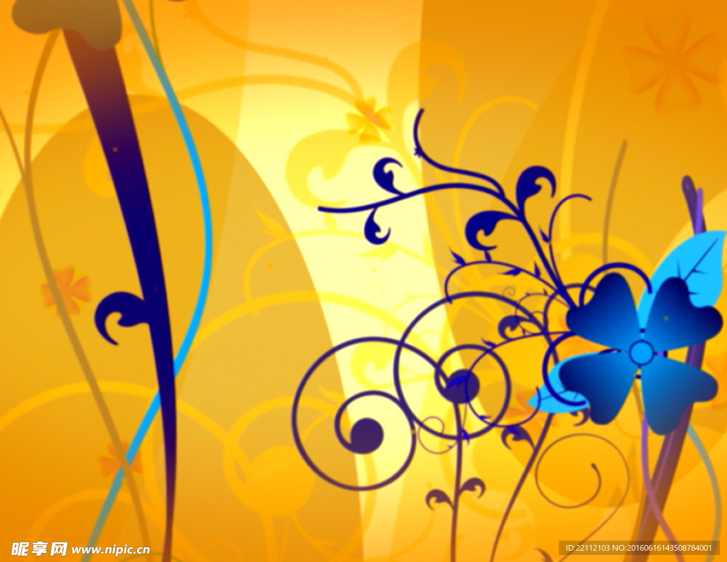 动态花纹生长背景