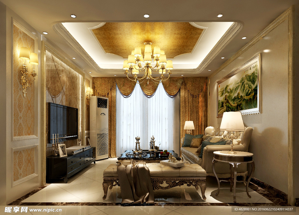 现代奢华简欧欧式客厅欧式家具