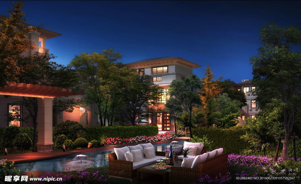 夜景 别墅 提报