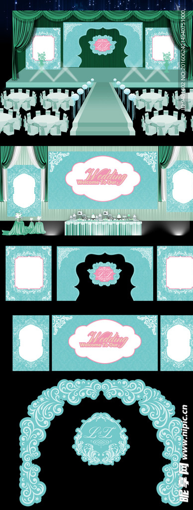 蒂芙尼主题婚礼整体设计