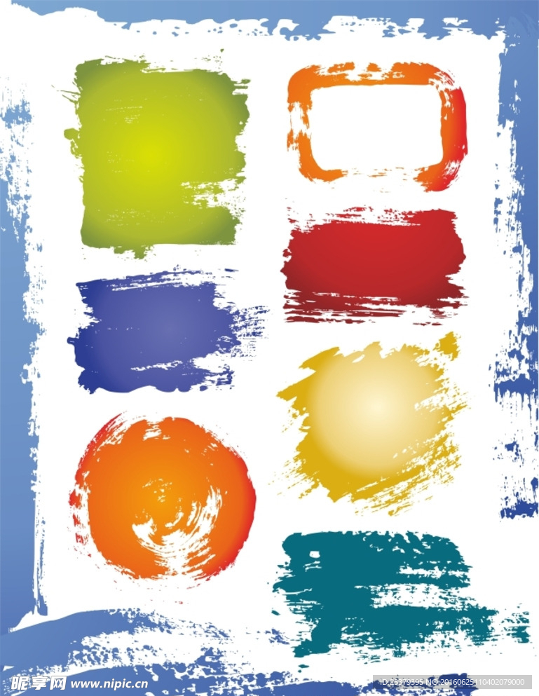 涂鸦边框加底纹