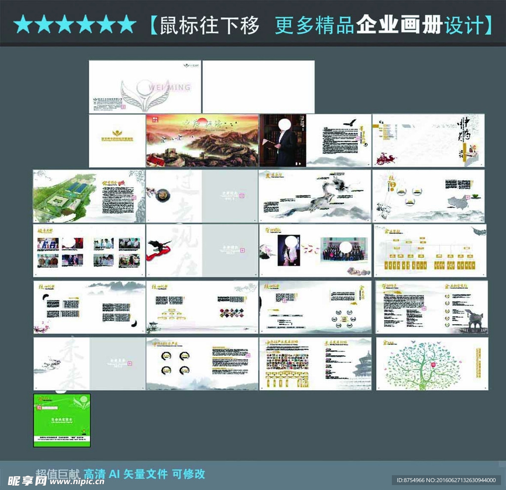 中药画册（矢量文件 可修改）