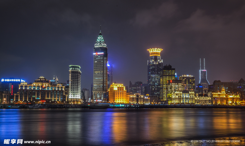 上海滨江公园夜景