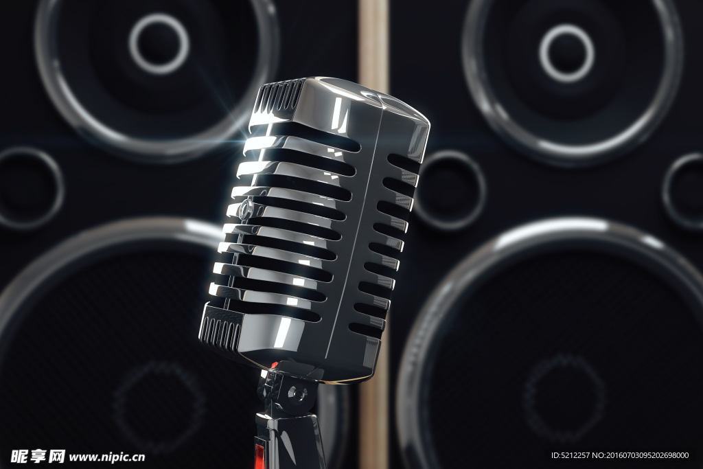 麦克风特写